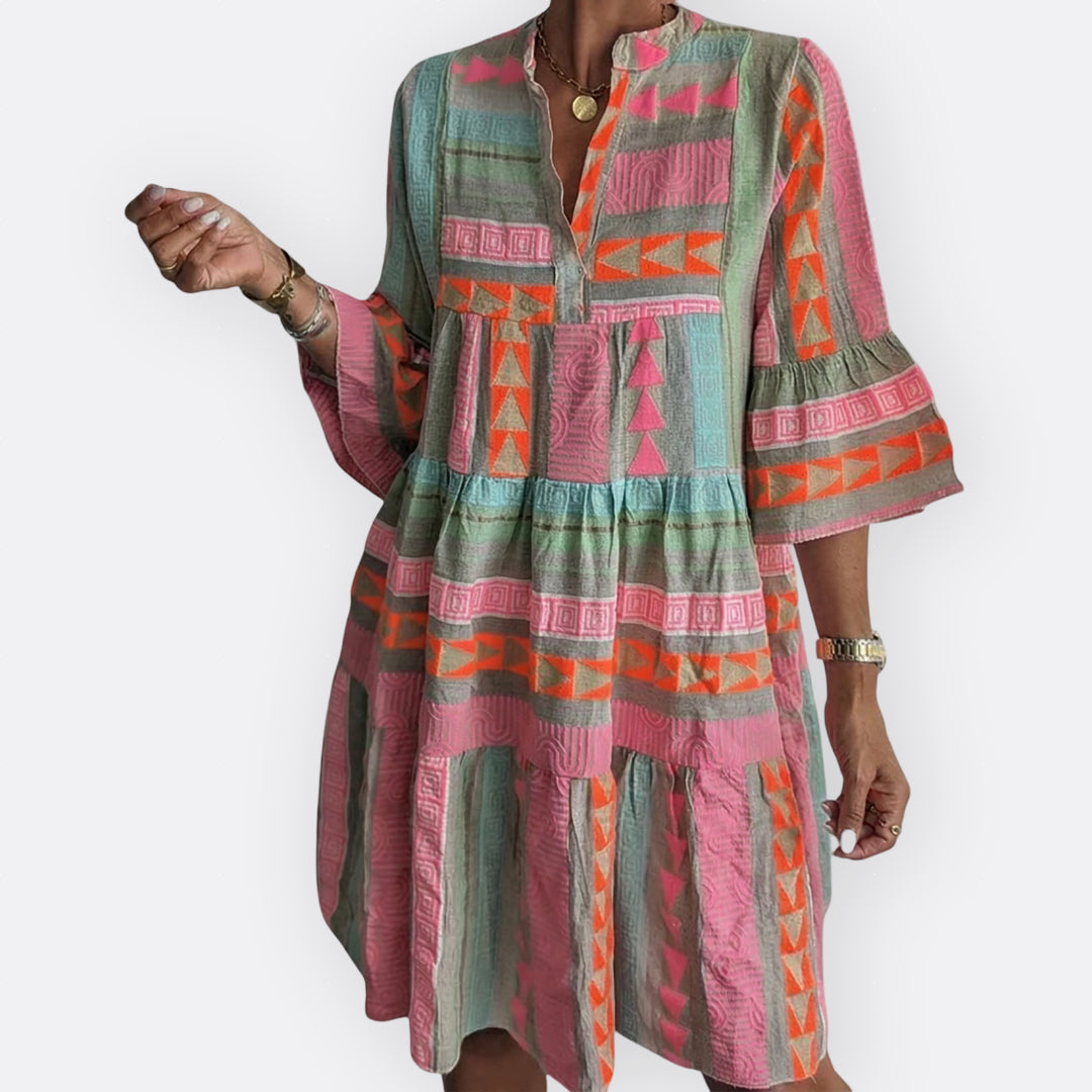 Madalena - Boho Haljina s Elegantnom Siluetom