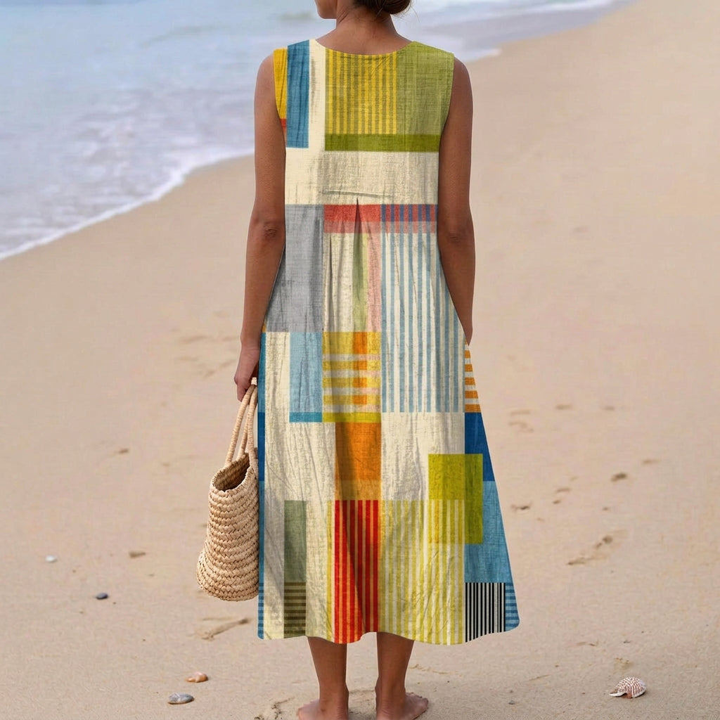 Luna - Comfortable Cotton Dress
