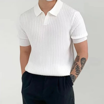 Cristiano - Elegant Ribbed Polo