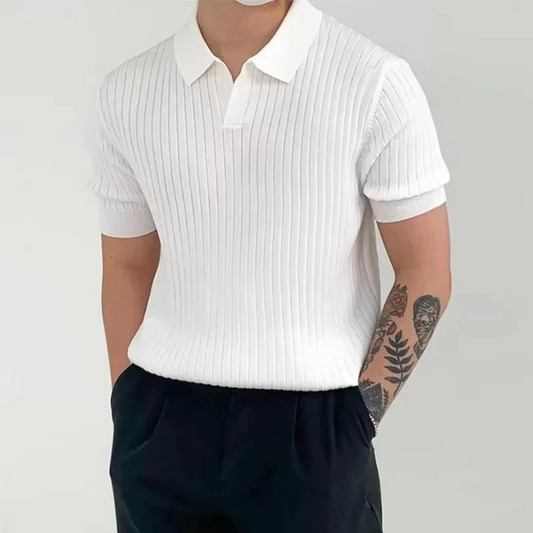 Cristiano - Elegant Ribbed Polo