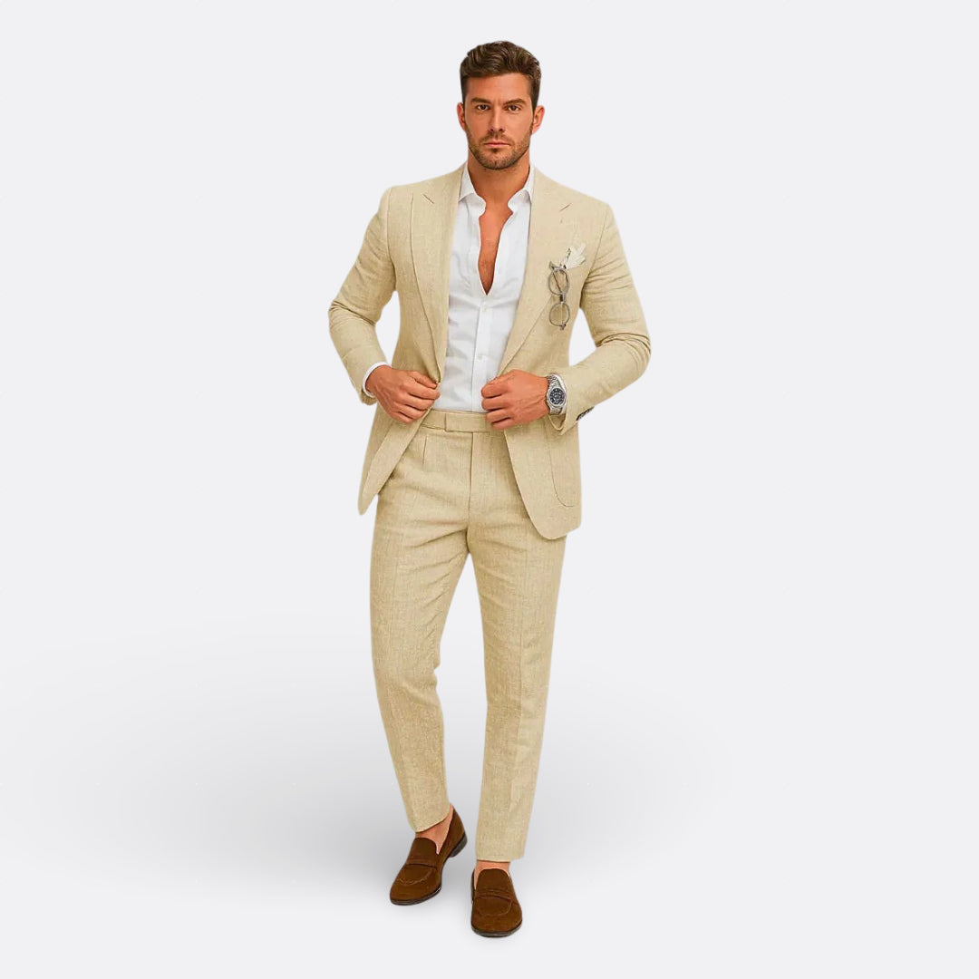 Rafael - Muški Formalni Set od Ljetnog Lanenog Materijala