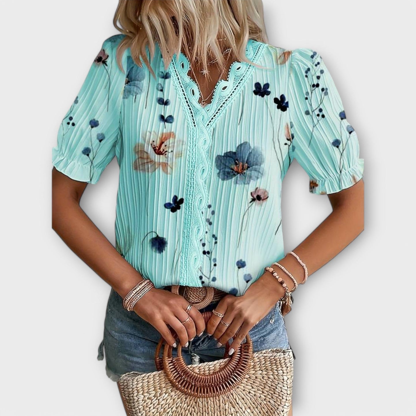 Emília - Bluza s Elegatnim V-Izrezom