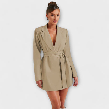 V-Izrez Blazer Haljina