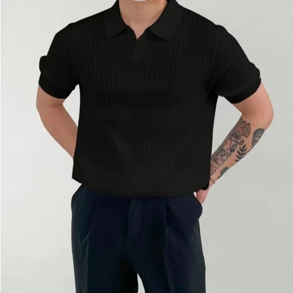 Cristiano - Elegant Ribbed Polo