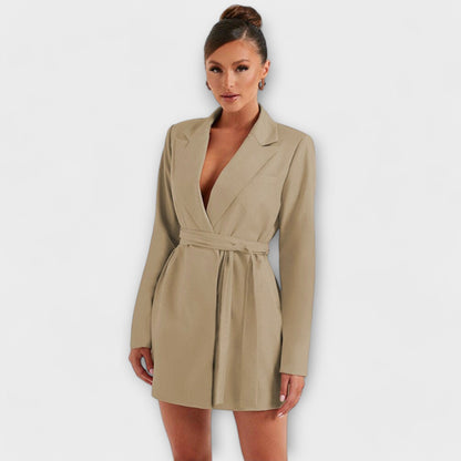 V-Izrez Blazer Haljina