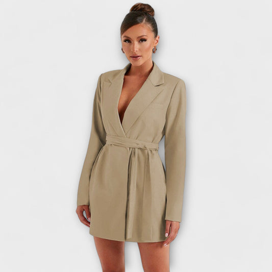 V-Izrez Blazer Haljina