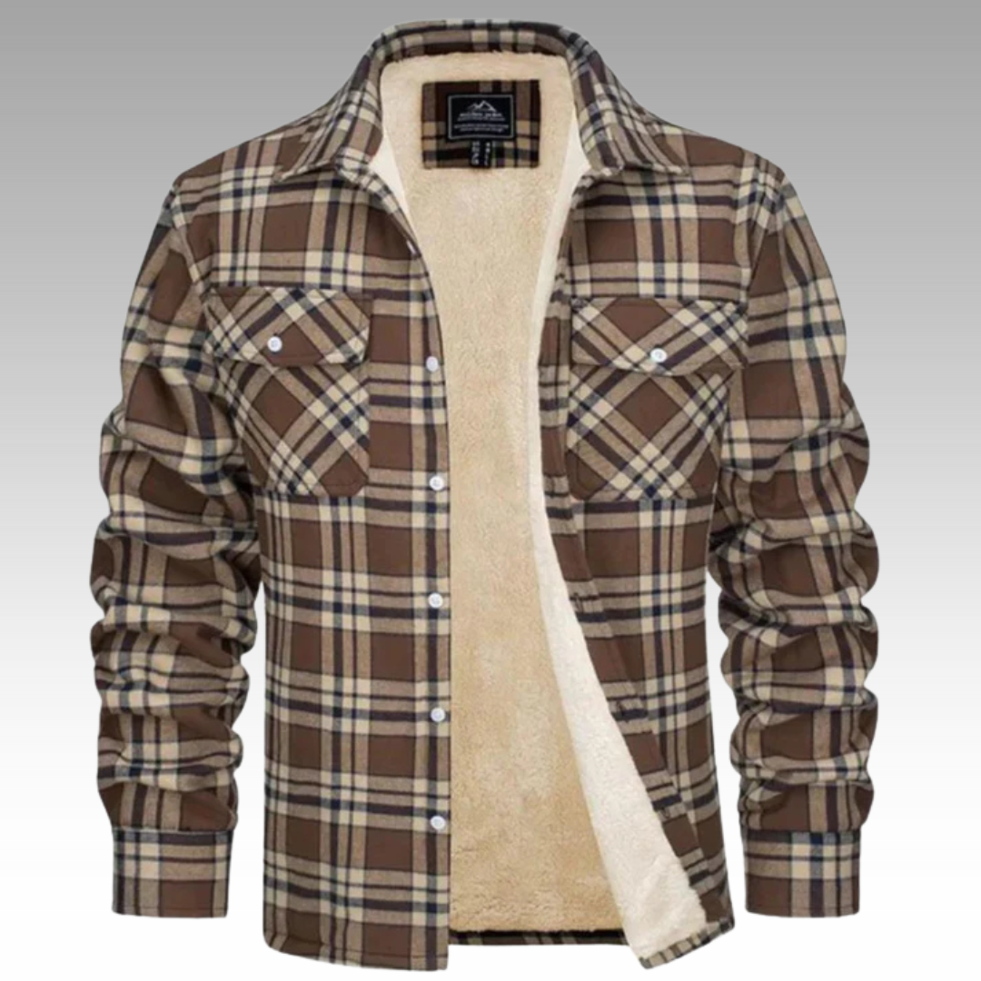 Tiago - Fleece Prugasta Jacket