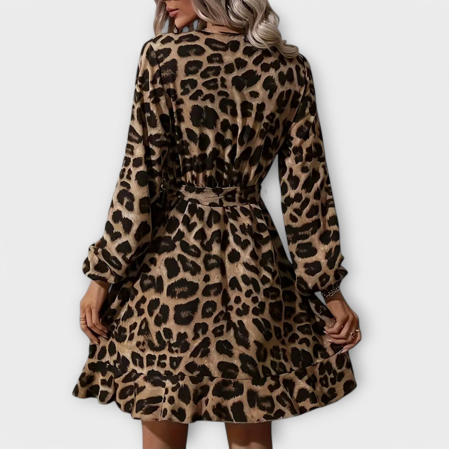 Elegantna haljina s leopard uzorkom