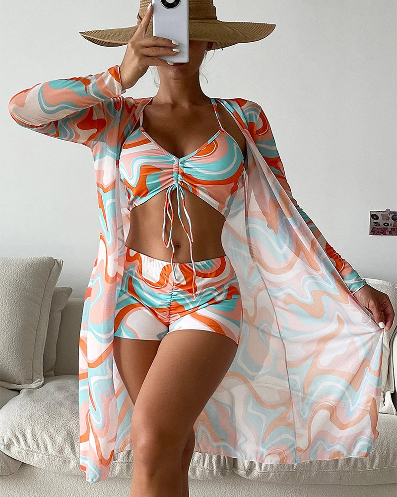Laluna® | Trojdijelni bikini set s uzorkom