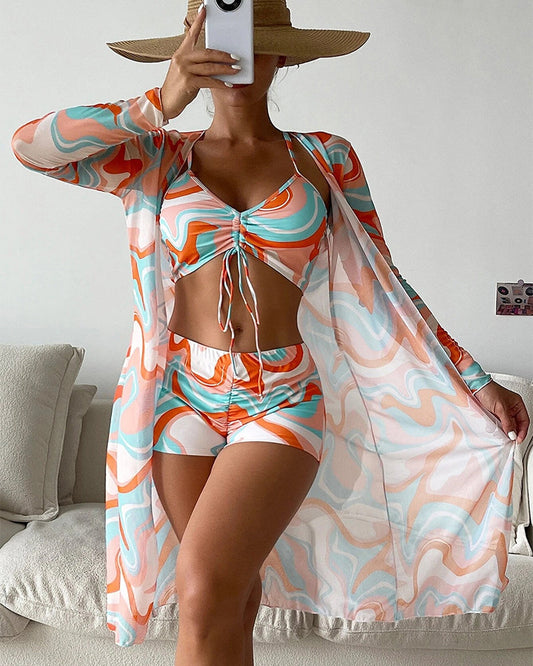 Laluna® | Trojdijelni bikini set s uzorkom