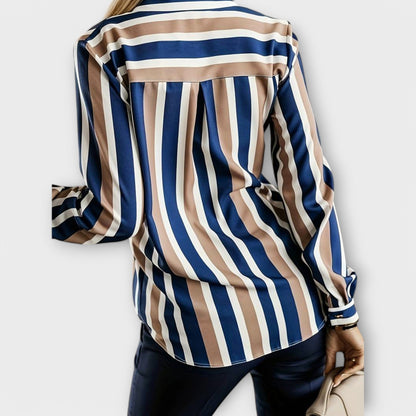 Ema - Casual Striped Blouse