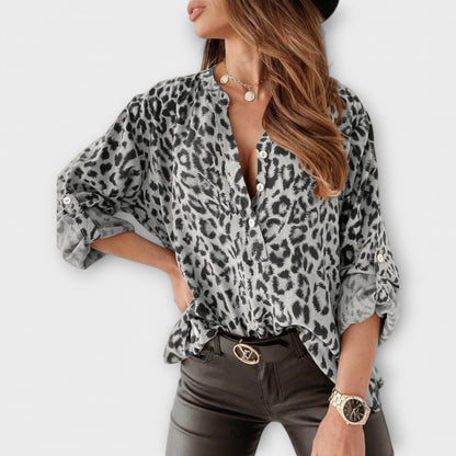 Iara - Moderna bluza s leopard printom