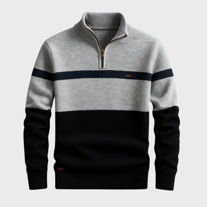 Afonso - Klasična Dukserica s Polu-Zip zatvaranjem