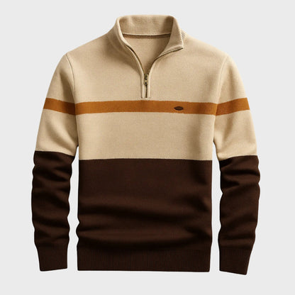 Afonso - Klasična Dukserica s Polu-Zip zatvaranjem