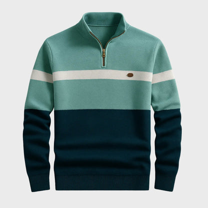 Afonso - Klasična Dukserica s Polu-Zip zatvaranjem