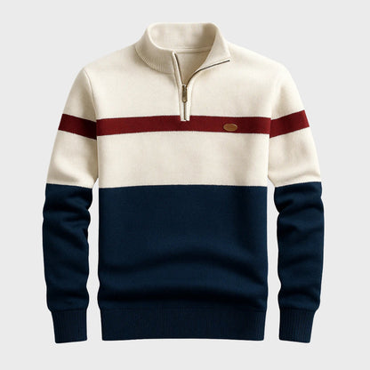 Afonso - Klasična Dukserica s Polu-Zip zatvaranjem