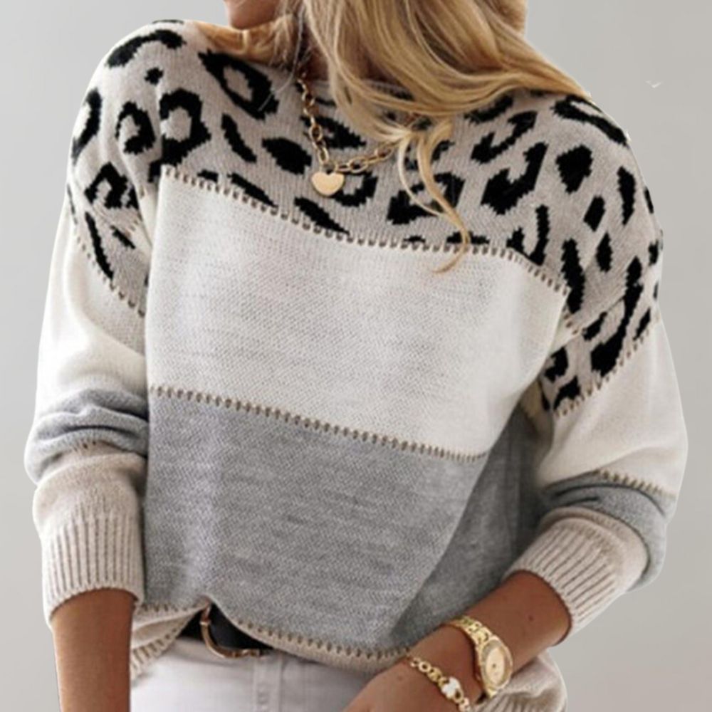 Júlia - Ležerna majica s leopard uzorkom