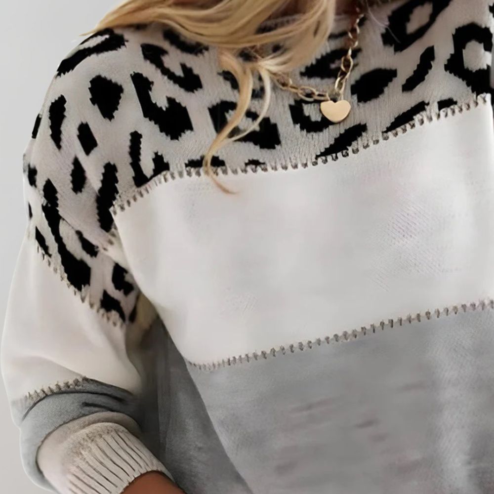 Júlia - Ležerna majica s leopard uzorkom