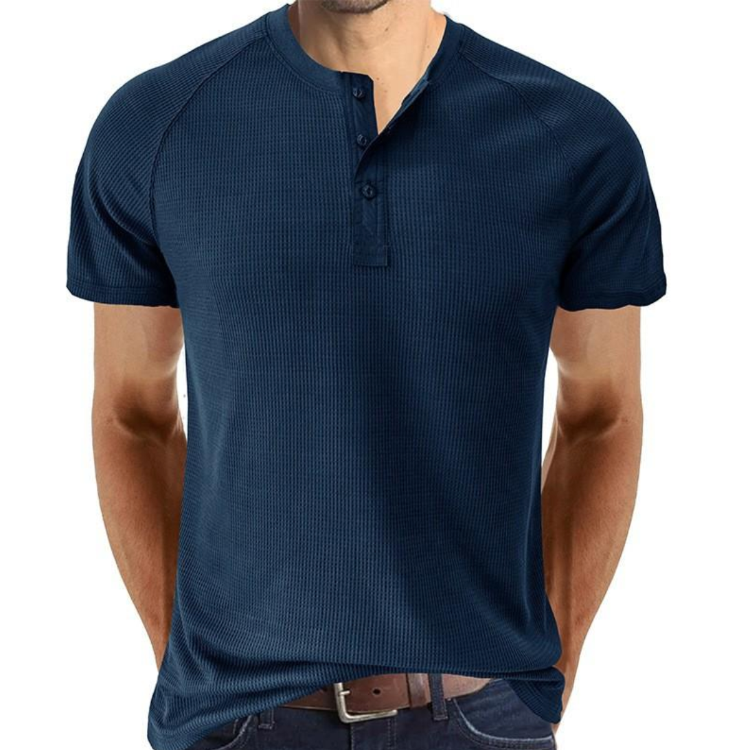 Henley majica s prednjim dugmadi