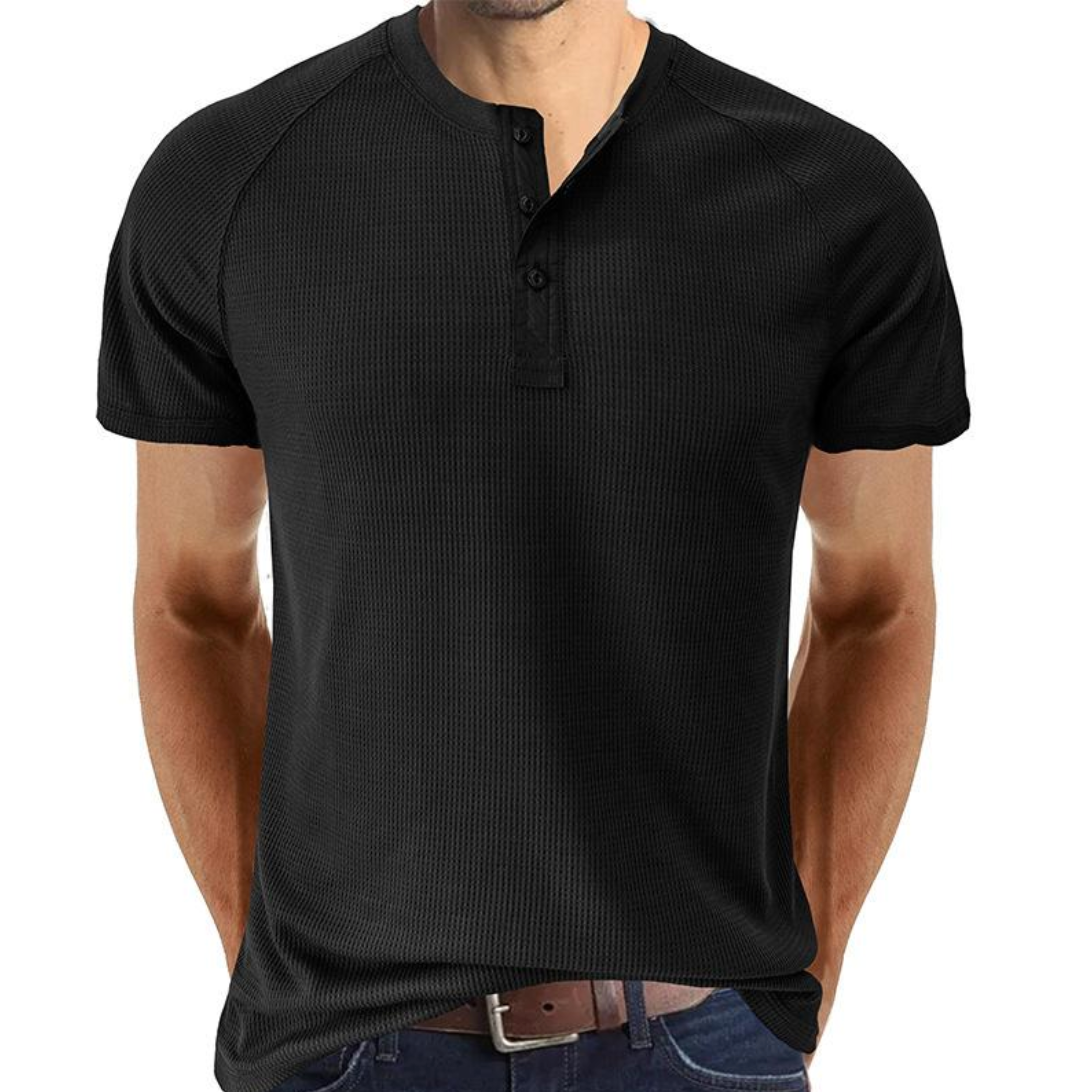 Henley majica s prednjim dugmadi