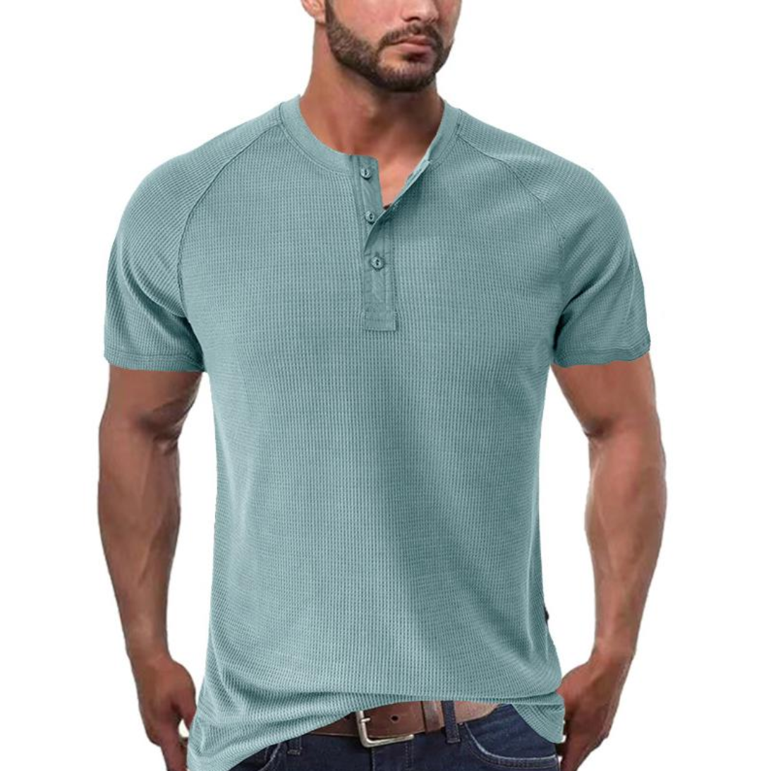 Henley majica s prednjim dugmadi