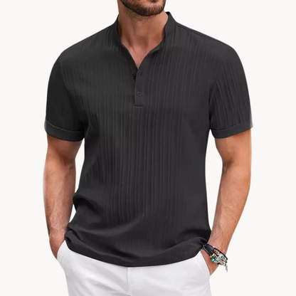 Henley T-Shirt - Short Button Placket