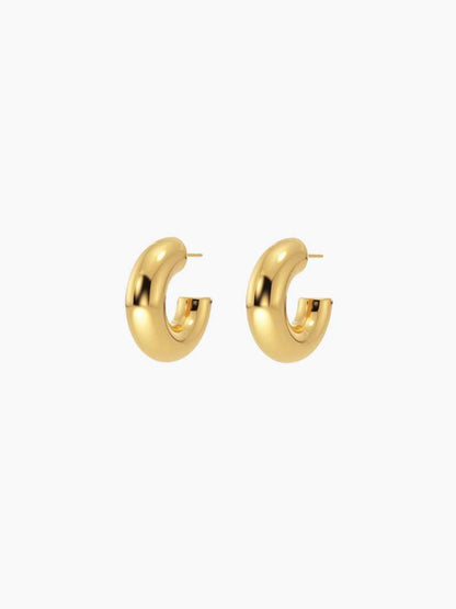 Debele Okrugle Naušnice" can be rewritten as "Chunky Round Earrings.