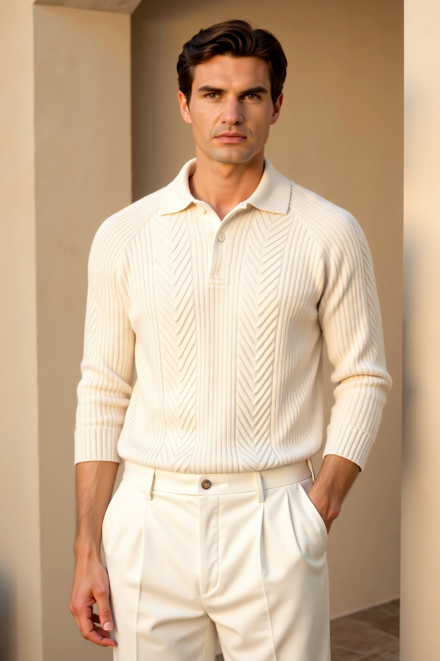 Hybrid Knitted Sweater - Relaxed Style
