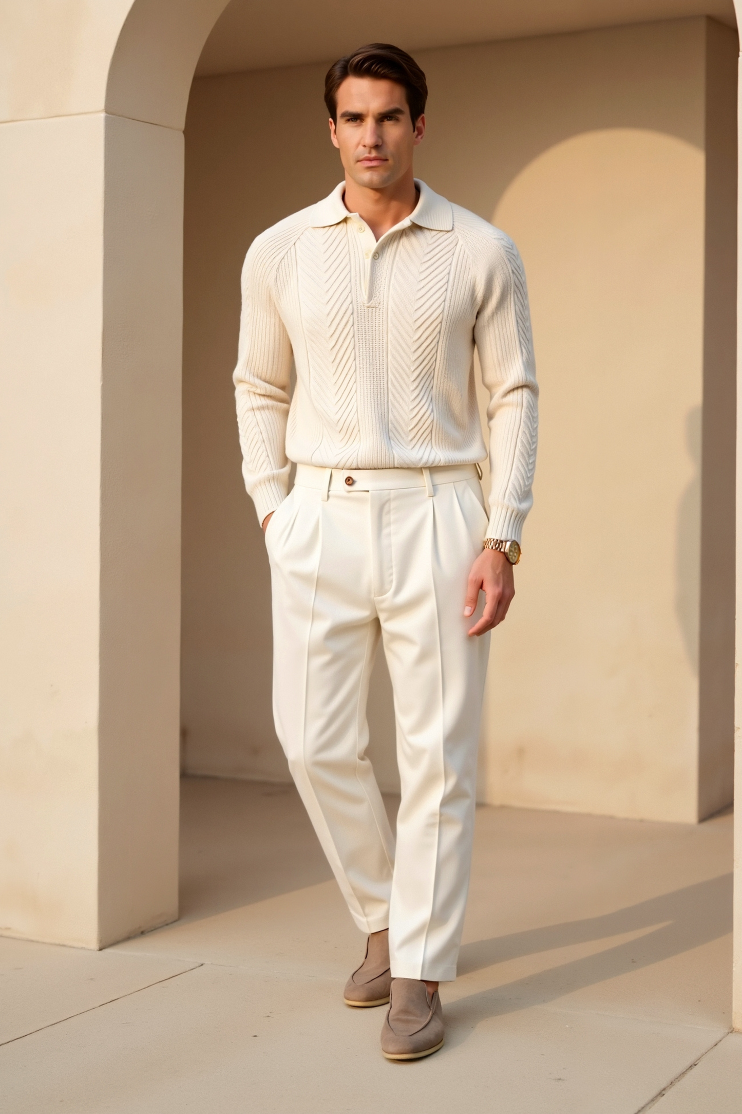 Hybrid Knitted Sweater - Relaxed Style