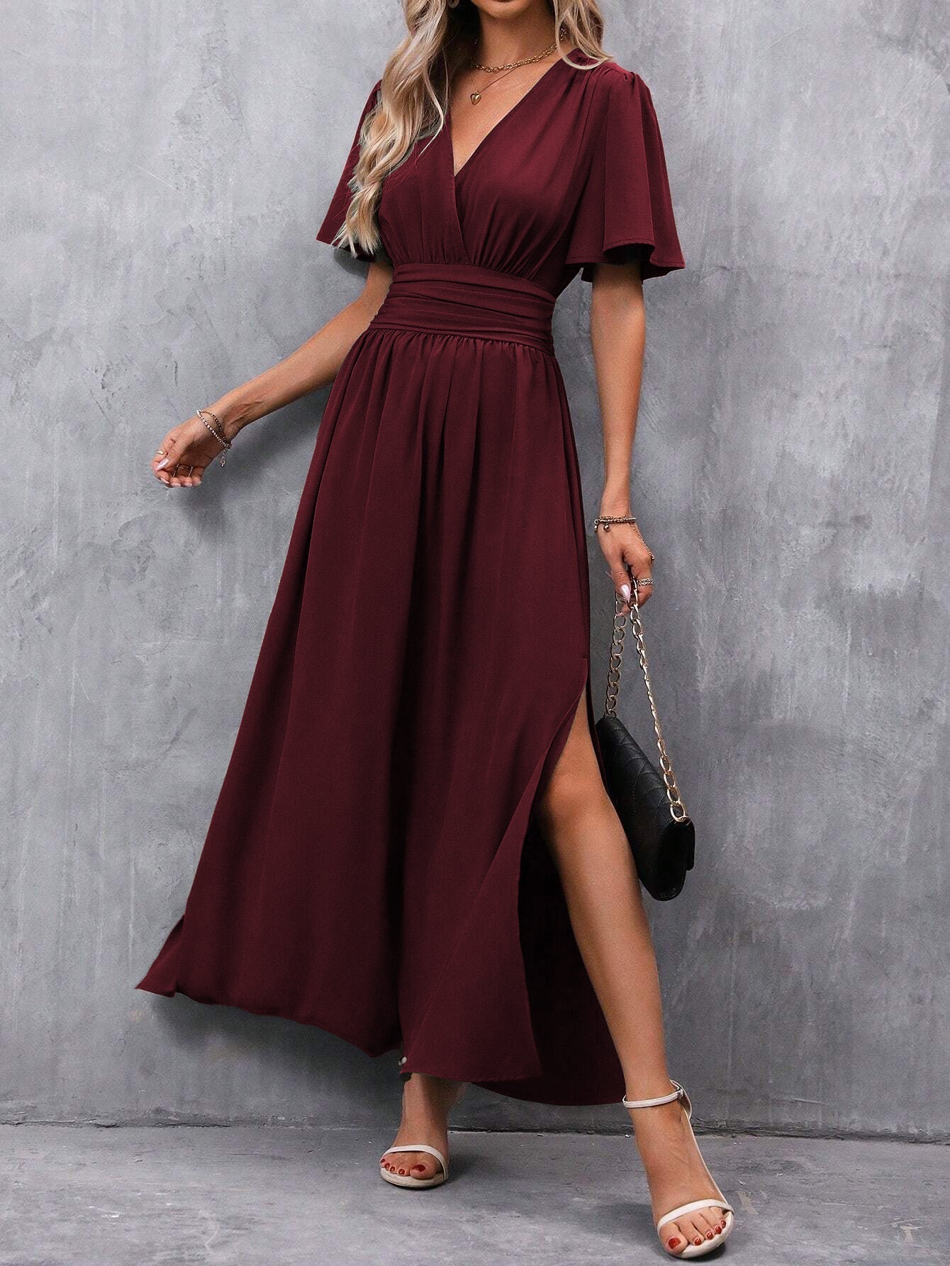Eterna - Elegant Maxi Dress in Black