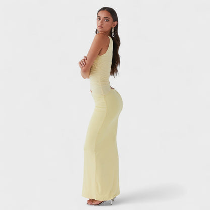 Serenela - Elegantna Asimetrična Maxi Haljina