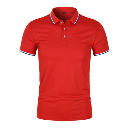 Prozračna Polo majica s Rebrastim Ovratom