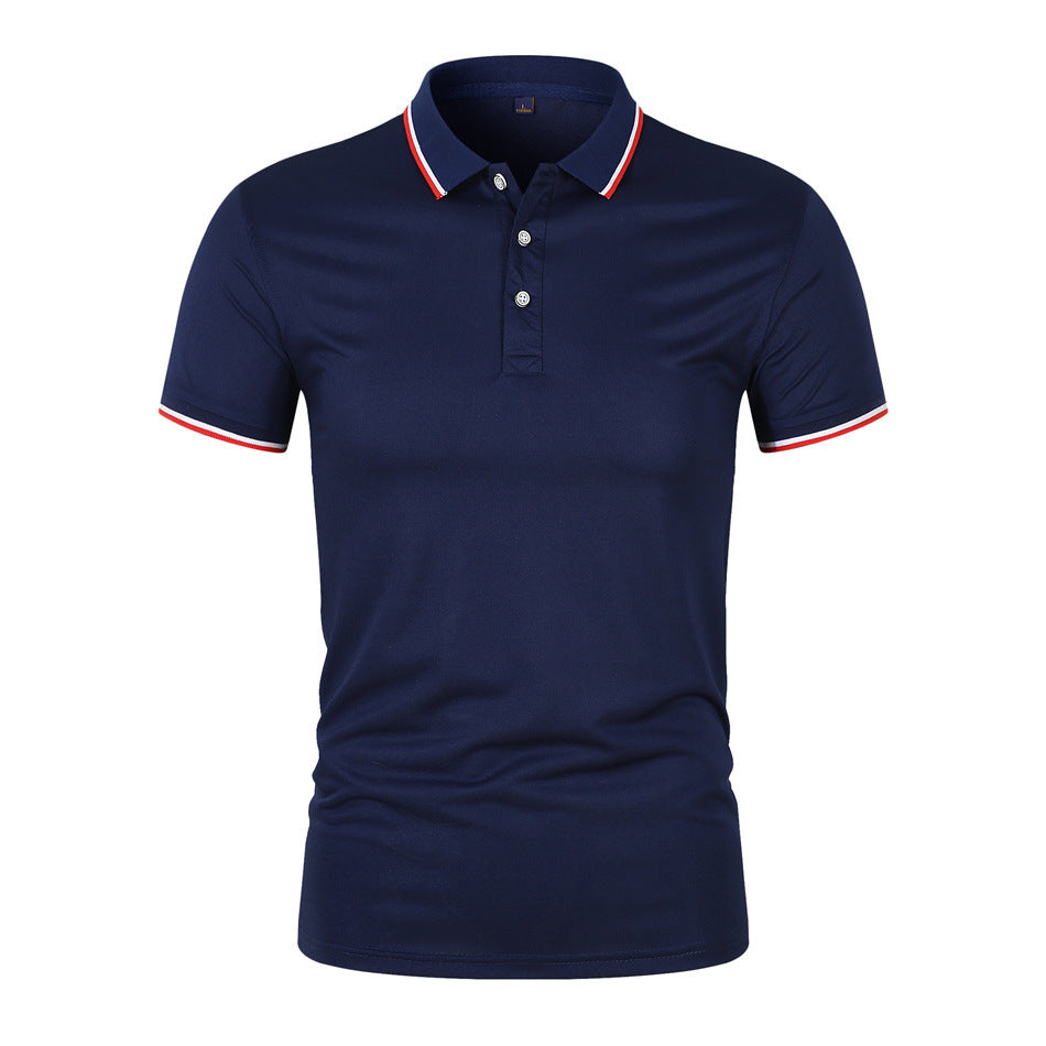 Prozračna Polo majica s Rebrastim Ovratom