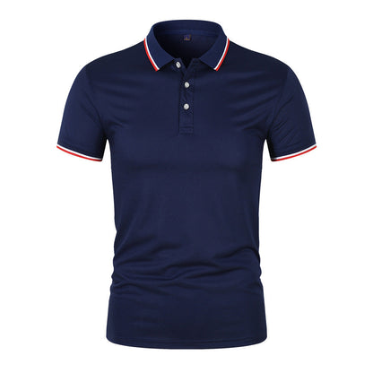 Prozračna Polo majica s Rebrastim Ovratom