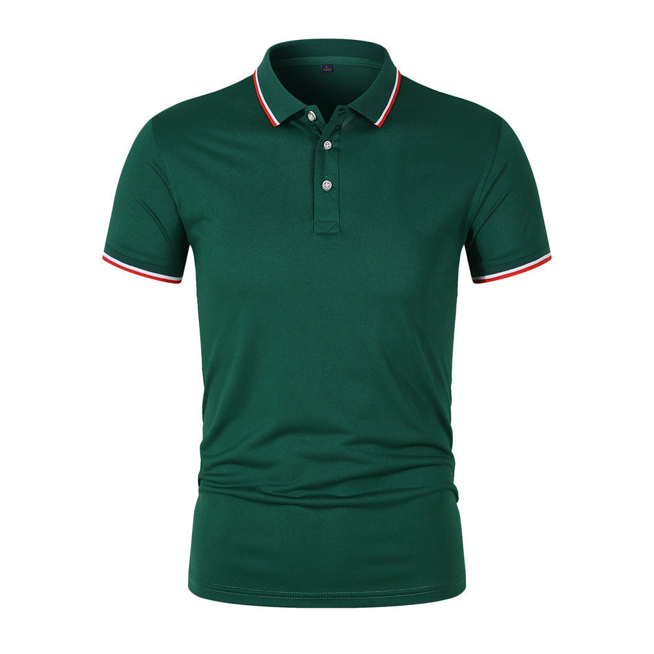 Prozračna Polo majica s Rebrastim Ovratom