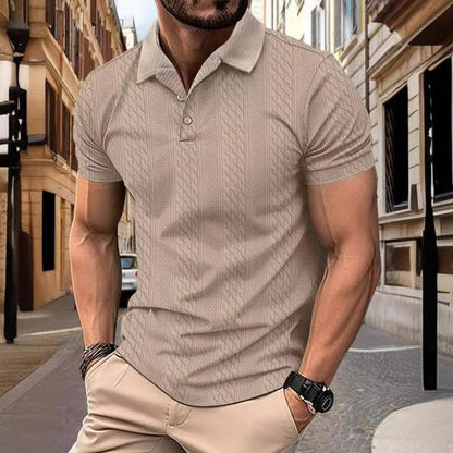 Jacquard Tekstura Polo Majica