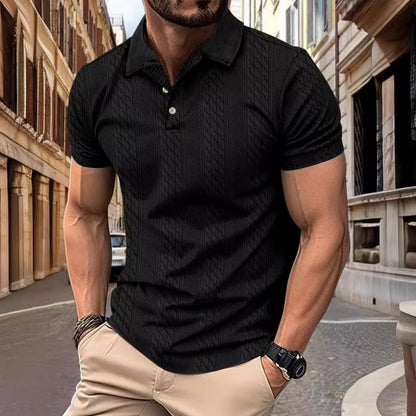 Jacquard Tekstura Polo Majica