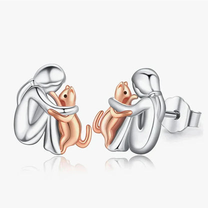 Cat Embrace - Earrings