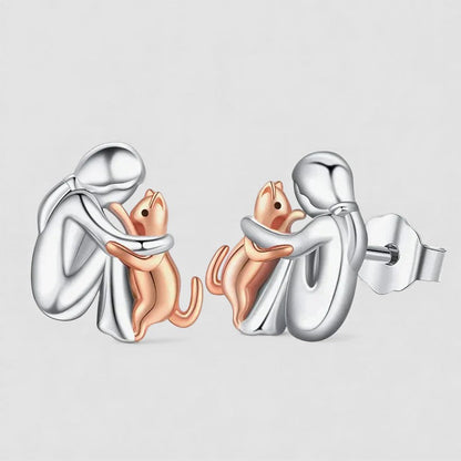 Cat Embrace - Earrings