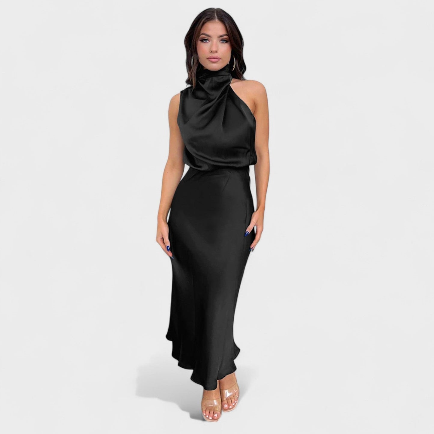 Alba - Elegant Satin Dress