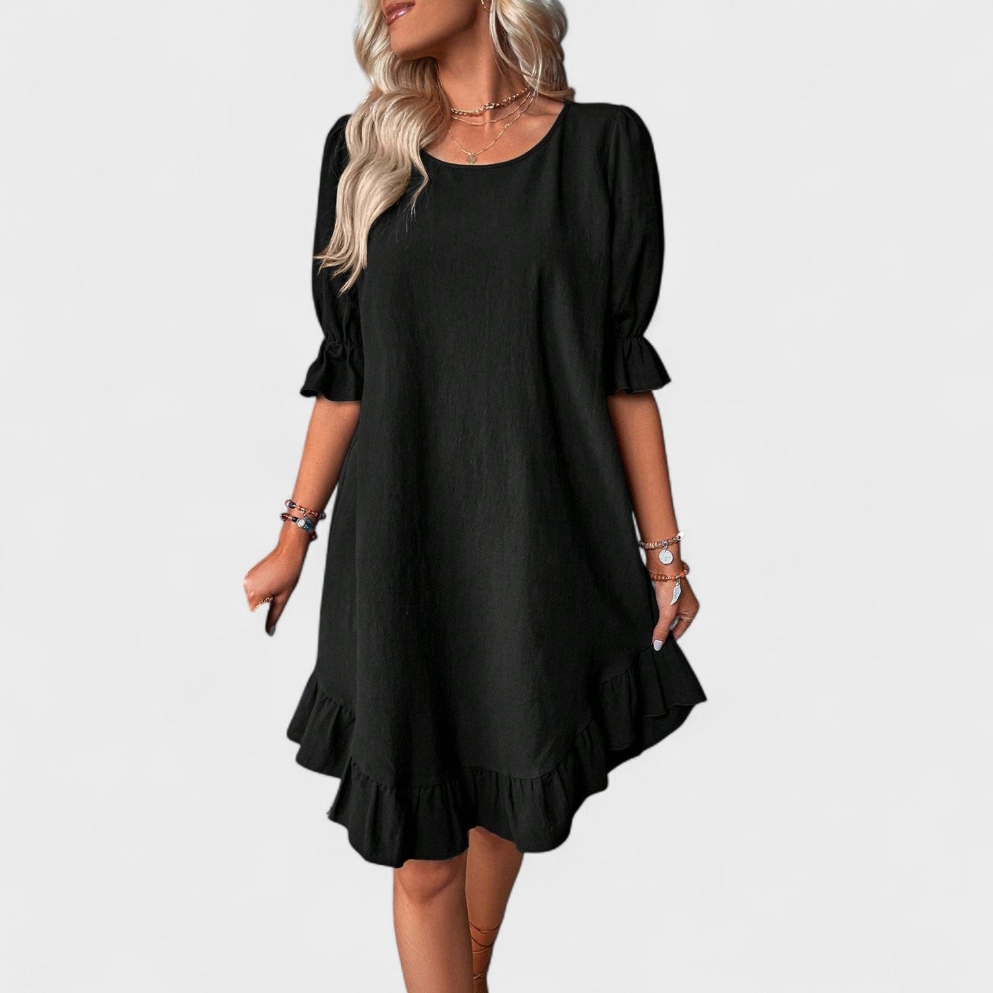 Sassa - Casual Dress with Ruffles