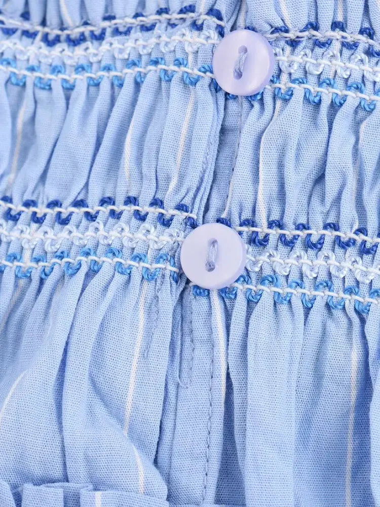 NURIA - Elegant Pleated Top