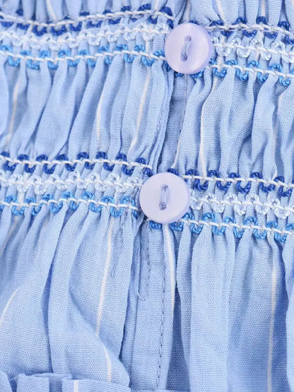 NURIA - Elegant Pleated Top