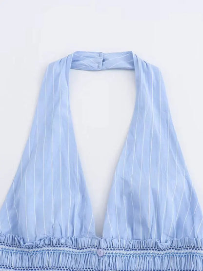 NURIA - Elegant Pleated Top