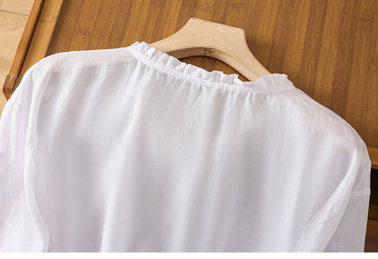 Cassiana - Cotton and Linen T-Shirt