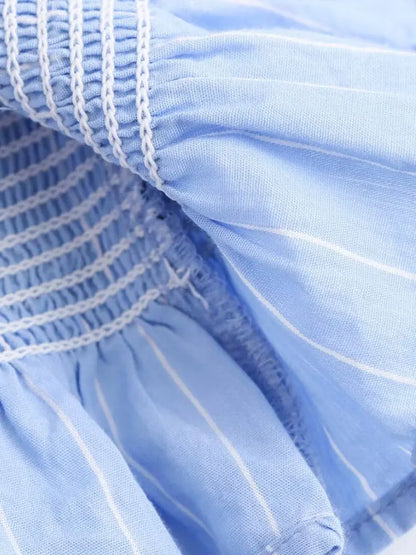 NURIA - Elegant Pleated Top