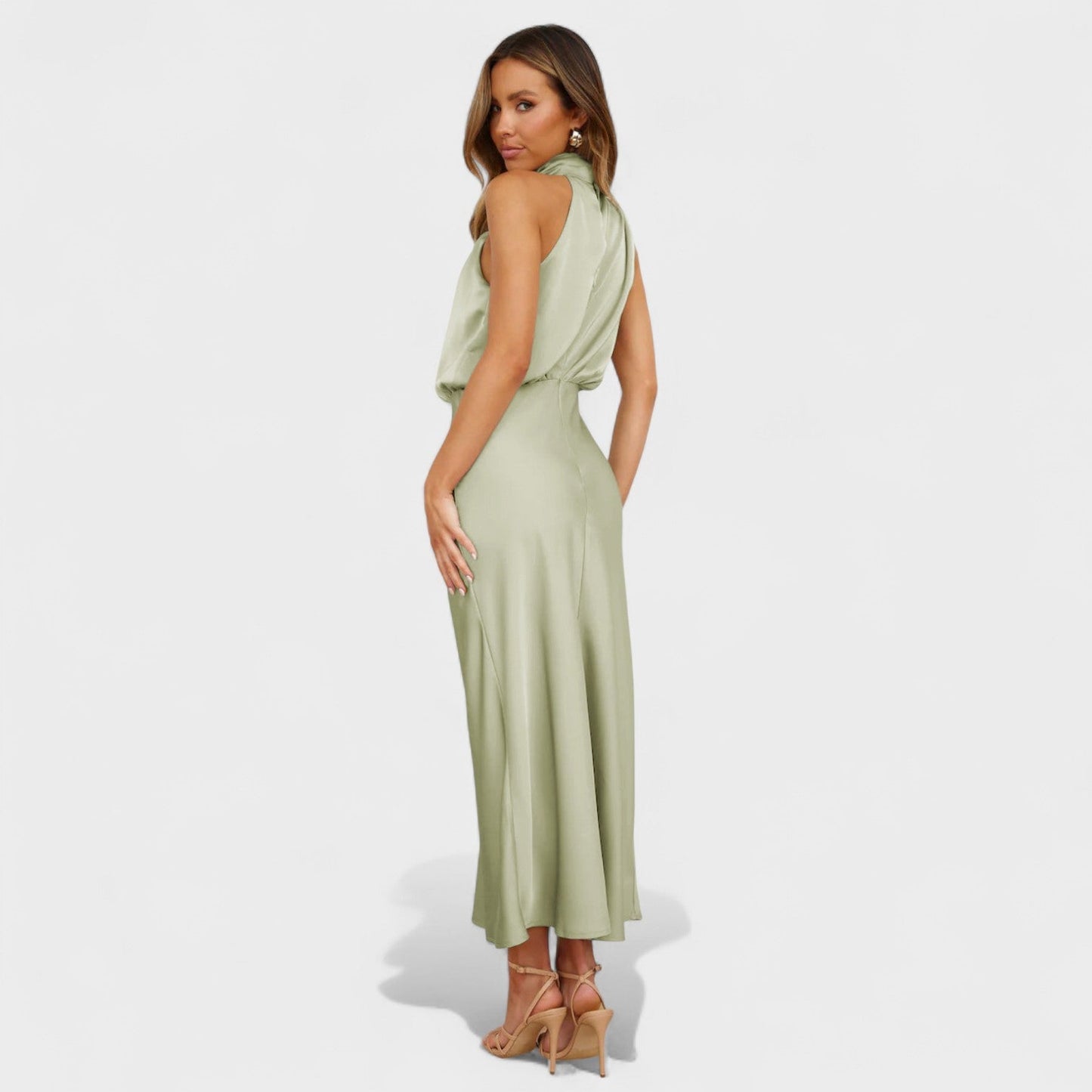 Alba - Elegant Satin Dress
