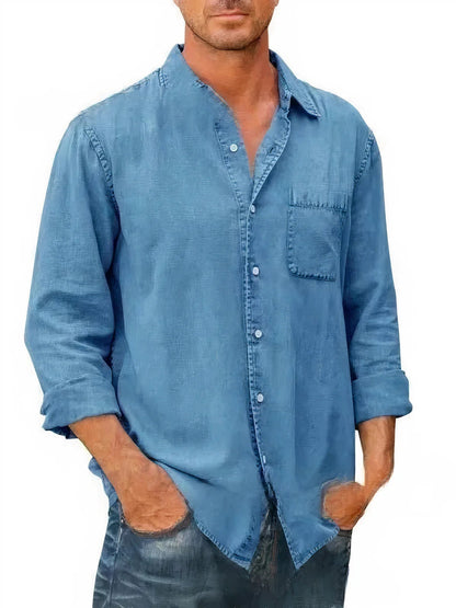 Denim Dugačka Košulja