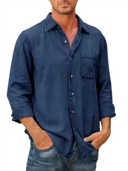 Denim Dugačka Košulja