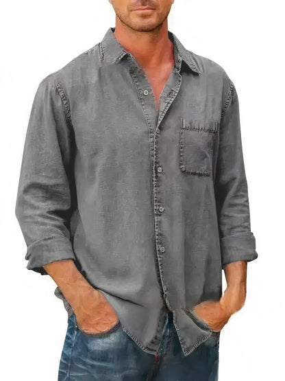 Denim Dugačka Košulja